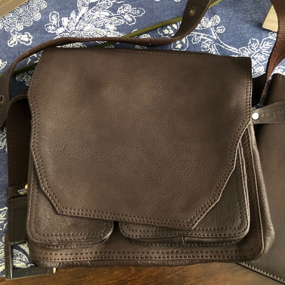 happy cow leather hip bag